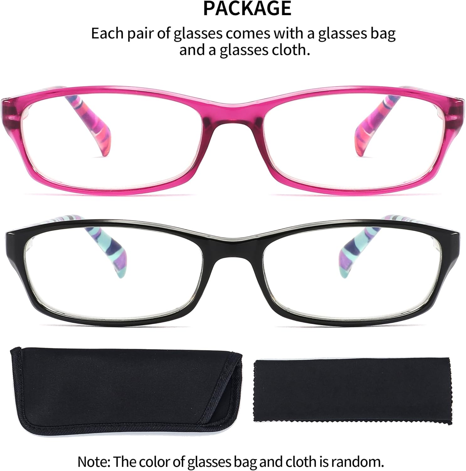 5-Pack Reading Glasses for Women, Blue Light Blocking Eyeglasses with 5 fashion colors, Anti Eyestrain, L-L010 - Image 5