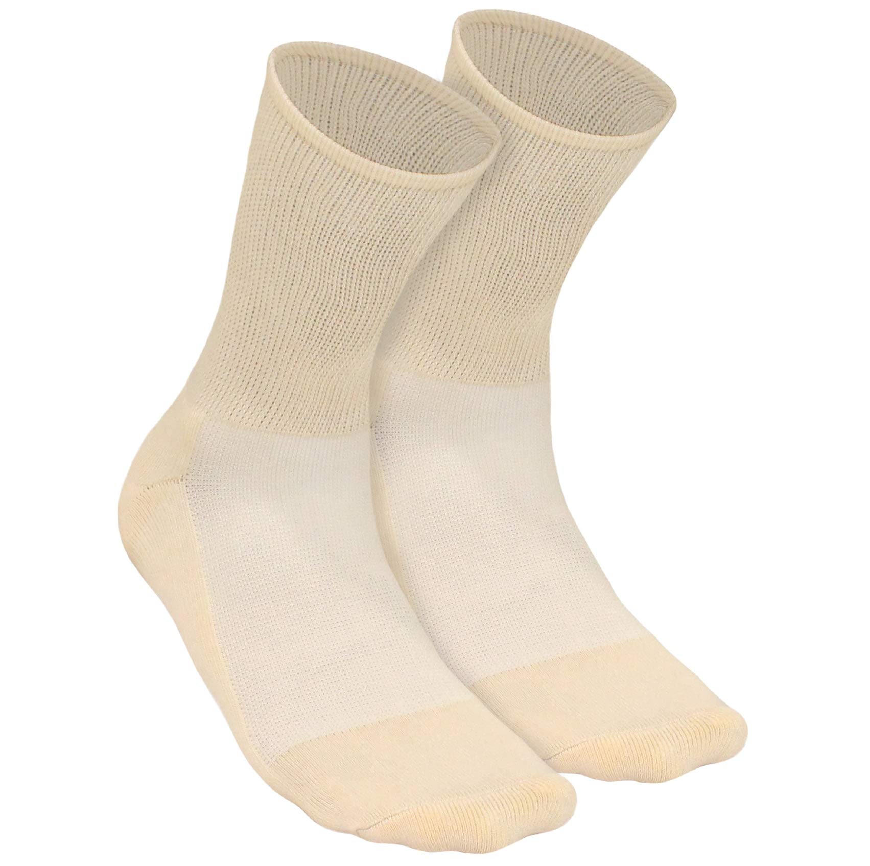 AUXIMPRO Diabetic Bamboo Socks for Men & Women, Breathable & Blister Protection, Pack of 2