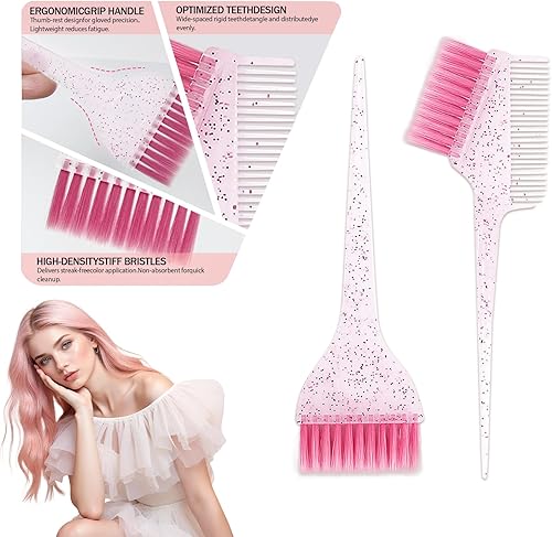 21 pcs Hair Dye Kit Professional Salon Tools with Hair — lifestyle photo