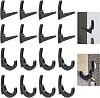 HUIKANGSHENG 16 Pcs L-Hooks & J-Hooks for Garage Shelving & Industrial Storage Racks, UV-Resistant, Supports Up to 40 lbs,Compatible with Keyhole Slots