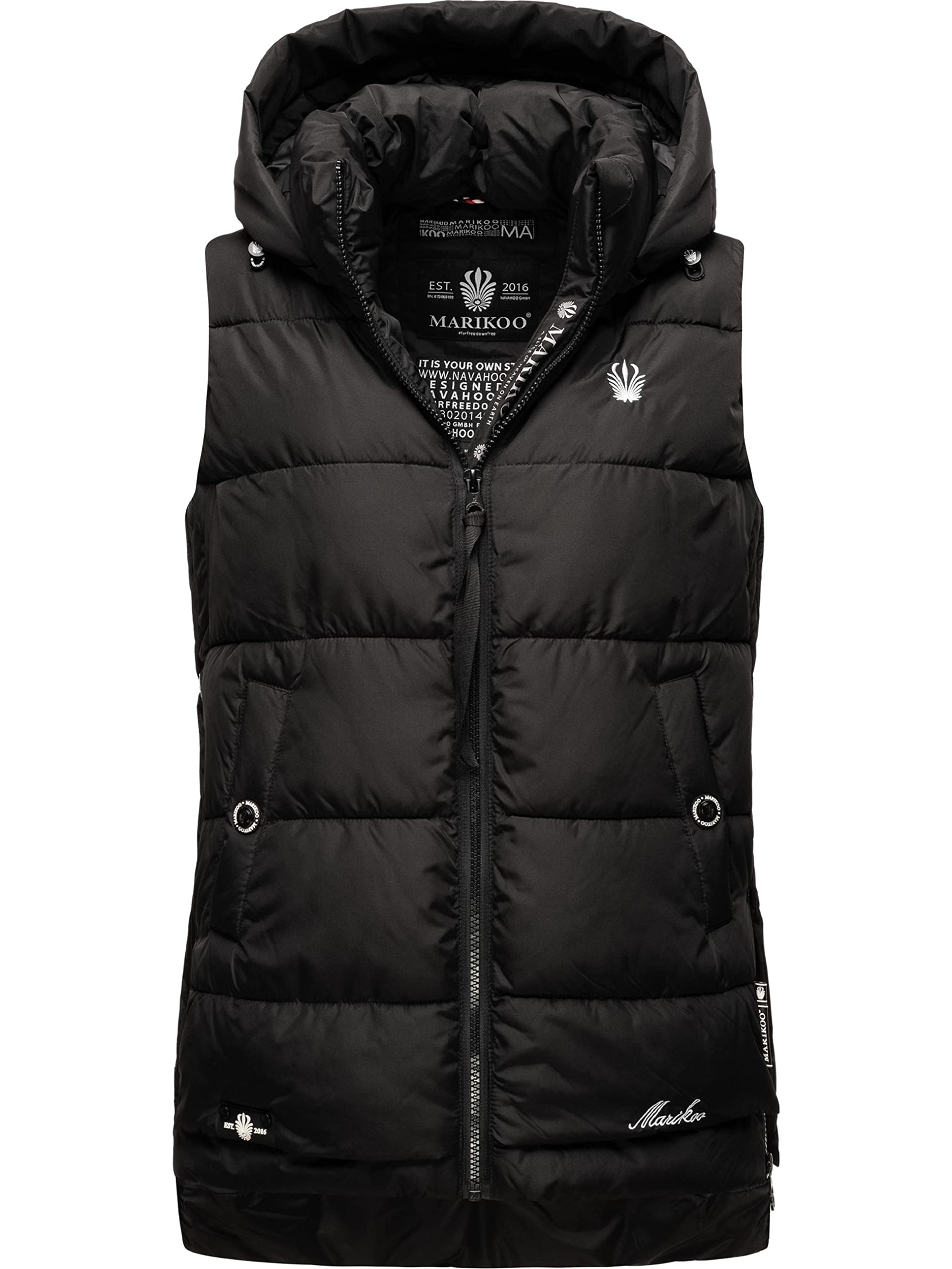 Marikoo Steppweste Zarinaa – Damen, XS, Schwarz