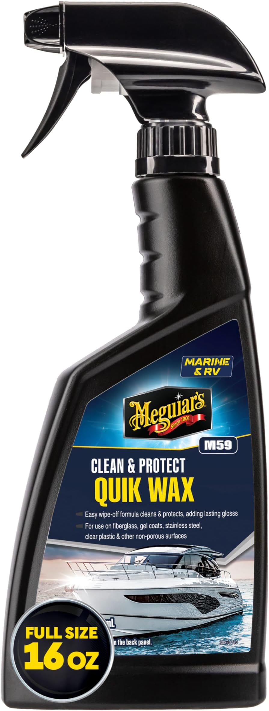 M-5916 Marine Quick Wax, 16 Ounce
