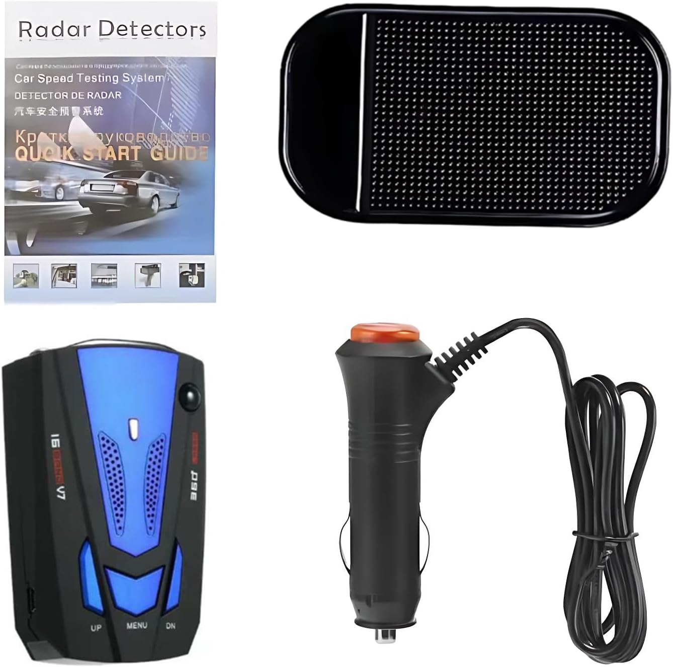 Speed Sentinel Radar Detector,Police Speed Radar Detectors for car with Long Range Detection,VG-2 Immunity,City/Highway Modes Detectors,Real Time Voice Alert Speed,LED Display