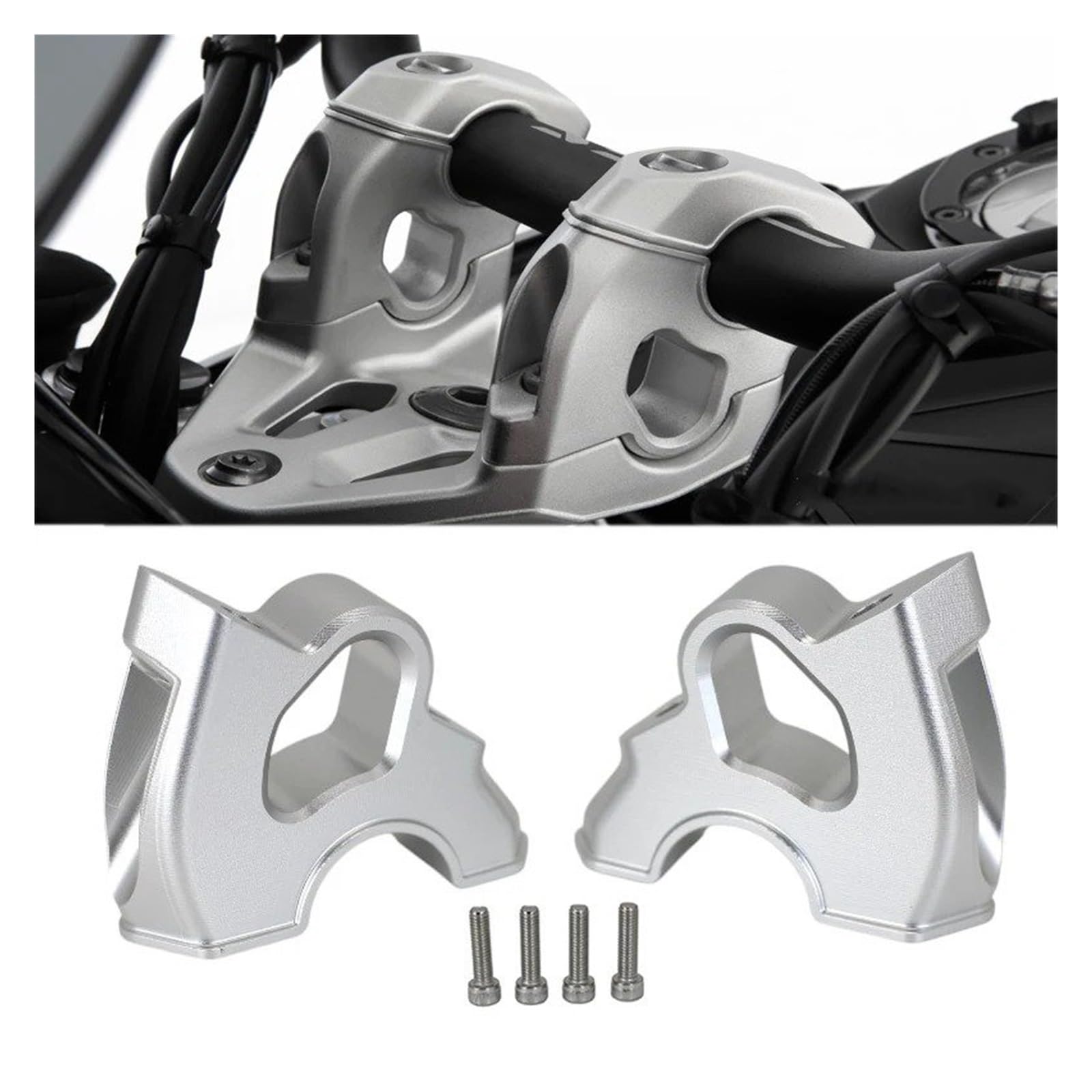 Elevador De Manillar Universal Metal para BMW para R1300GS R 1300 GS 1300GS para ADV 2023-2025 Adaptador Extensión Abrazadera para Barra Elevadora Manillar