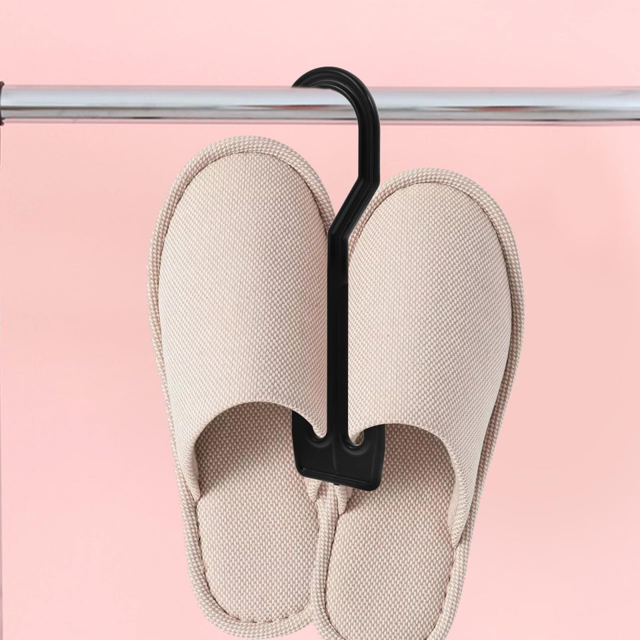 Ciieeo 20pcs Plastic Shoe Hangers Hanging Hooks for Flip-Flops Sandals Slippers Space Saving Shoe Storage Rack Drying Organizers for Retail Display Home