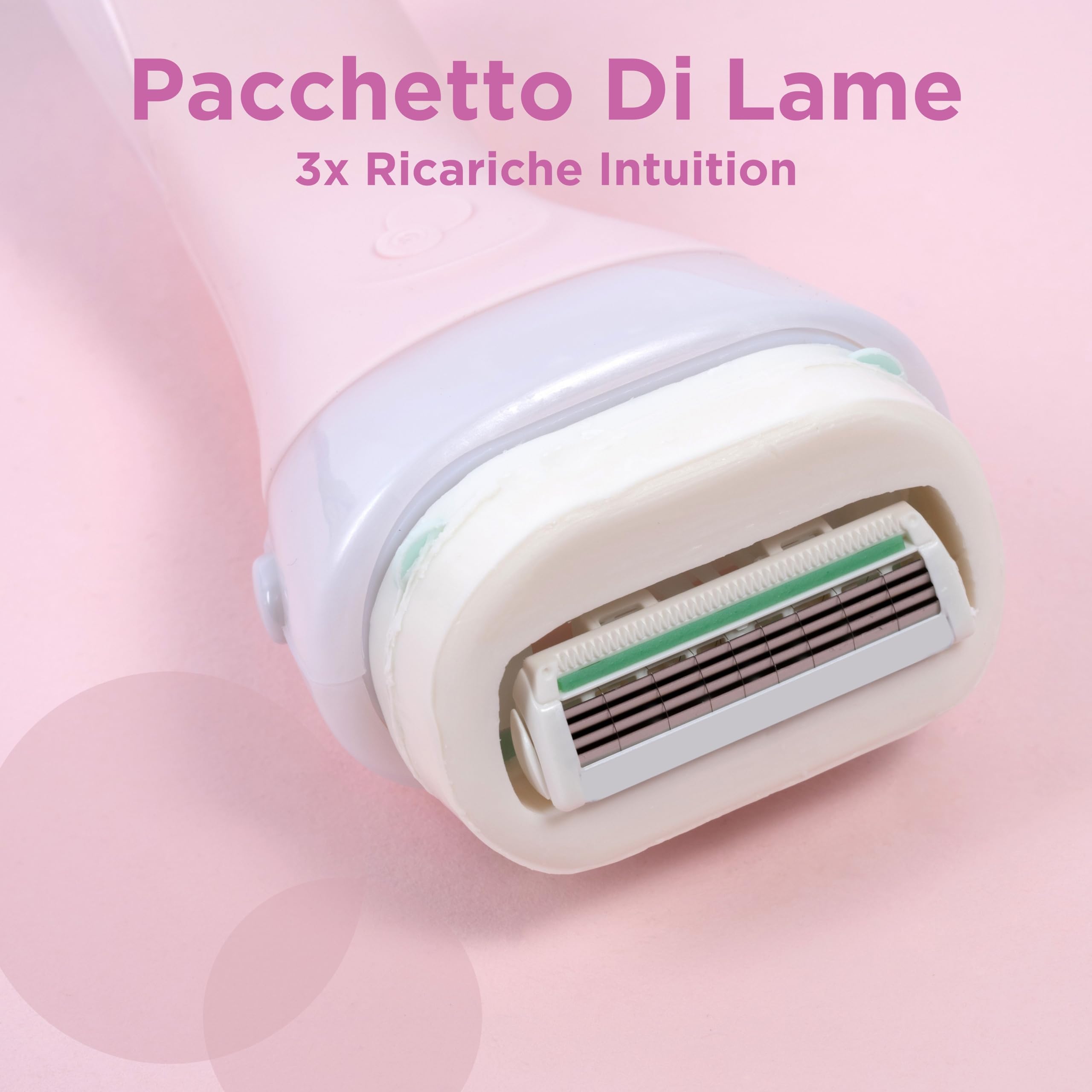 Wilkinson Sword - Intuition Ultra Moisture XXL Pack - Rasoio per donna - Confezione XXL con 1 rasoio + 5 lame di ricarica - Contiene sapone al Burro di Karité