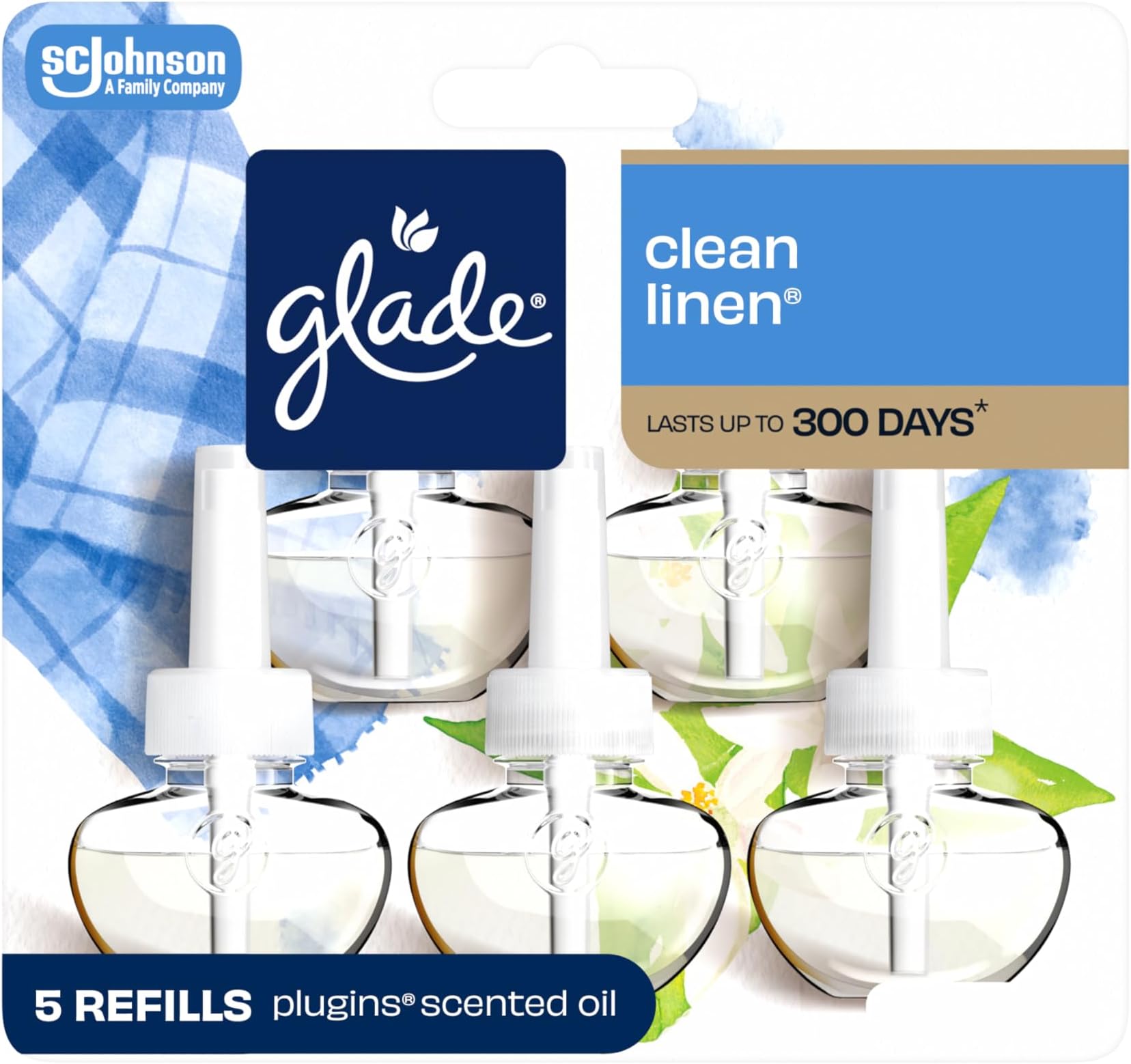 Glade PlugIns Refills Air Freshener, Scented and Essential Oils for Home and ...