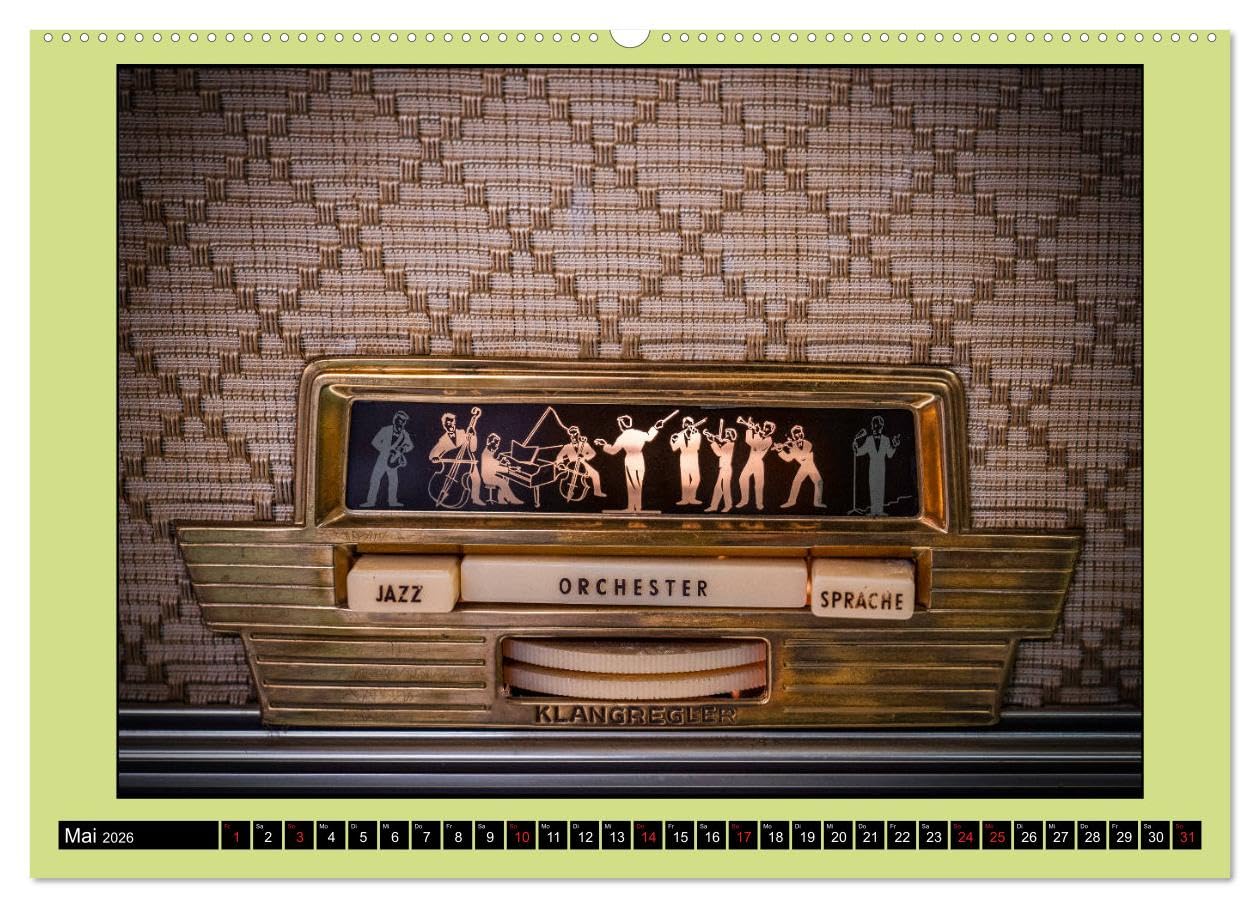RADIO LEGENDEN (hochwertiger Premium Wandkalender 2026 DIN A2 quer), Kunstdruck in Hochglanz: Radios, Funkempfänger, Musik, erzählen Geschichten von ... einen guten Empfang. (CALVENDO Technologie)