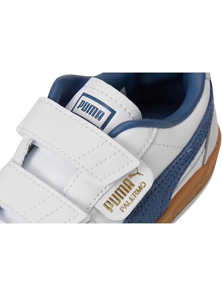 White PUMA Palermo Hook And Loop Shoes (Little Kid)