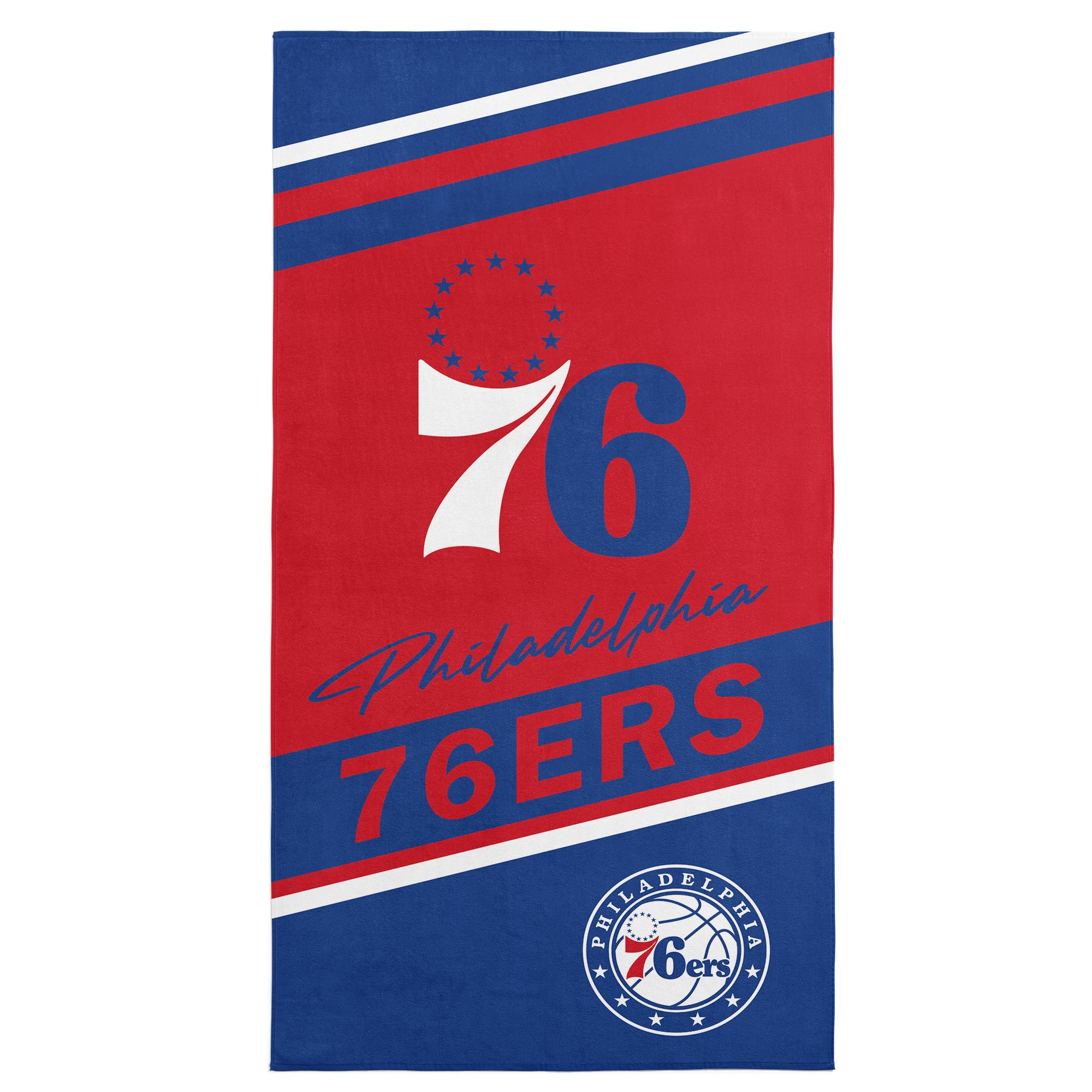 NORTHWEST Philadelphia 76ers NBA Spirited Micro Fiber Beach Towel 30 x 60 Inches
