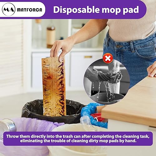 Miniatura 5 de Paquete de 6 almohadillas Swiffer Power Mop  Recambios desechables para mopa húmeda Swiffer Power Mop, almohadillas superabsorbentes para limpieza