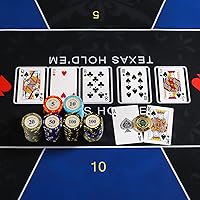 Vista 5 de LuluCircle Guardia de póquer, Pesos para póquer, Regalos de póquer para hombres, Protector de tarjeta de póquer, Accesorios de póquer, Monedas