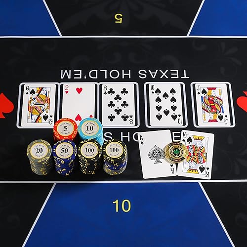 Miniatura 5 de LuluCircle Protector de póquer, Pesos para póquer, regalos de póquer para hombres, protector de tarjetas de póquer, accesorios de póquer, fichas de