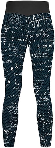 Miniatura 6 de Physical Mathematics Science Formula High Waist Yoga Pants Tummy Control Workout Leggings for Women