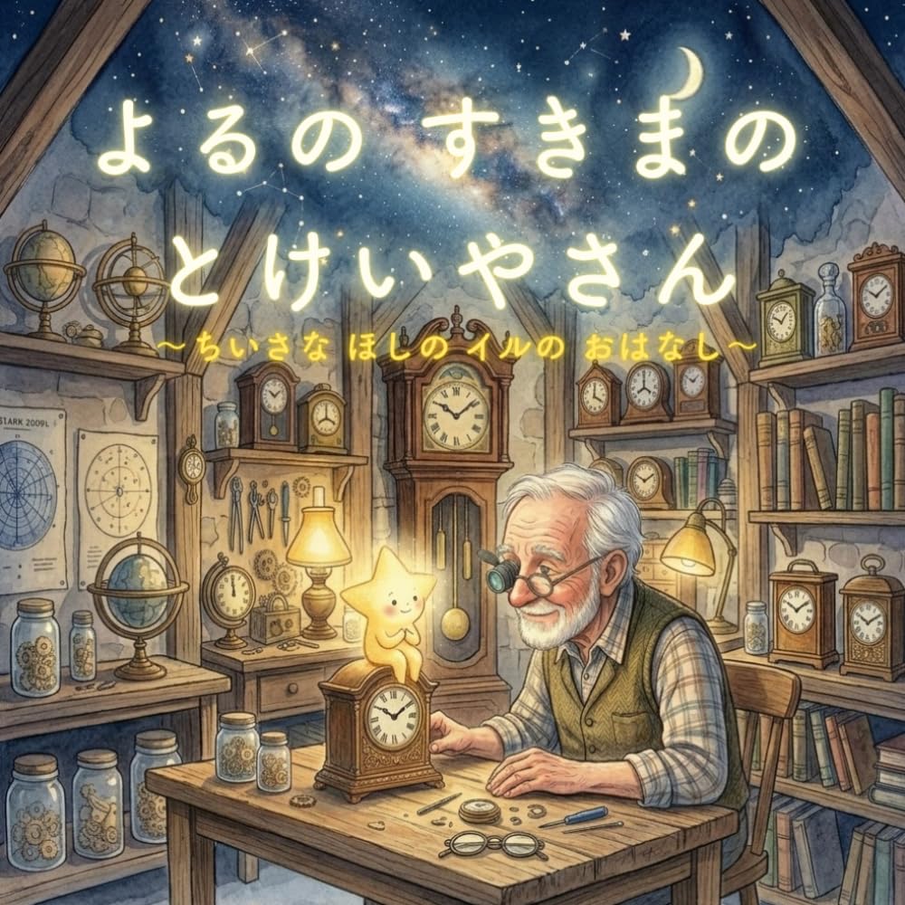 よるのすきまのとけいやさん: ちいさなほしのイルのおはなし
