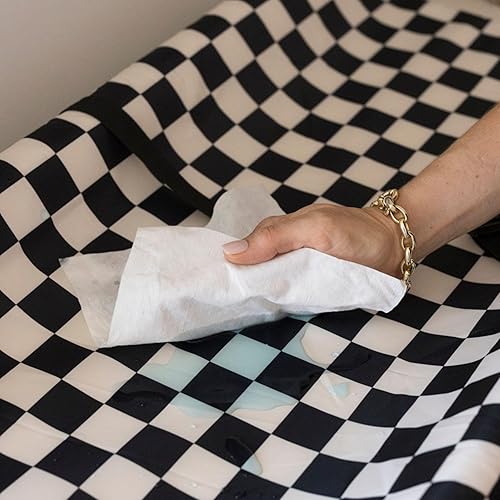 Miniatura 8 de Tiny Twinkle Cambiador de pañales portátil con correa de seguridad  Cambiador de pañales de 16 x 31 pulgadas para guardería, cómoda, viajes,