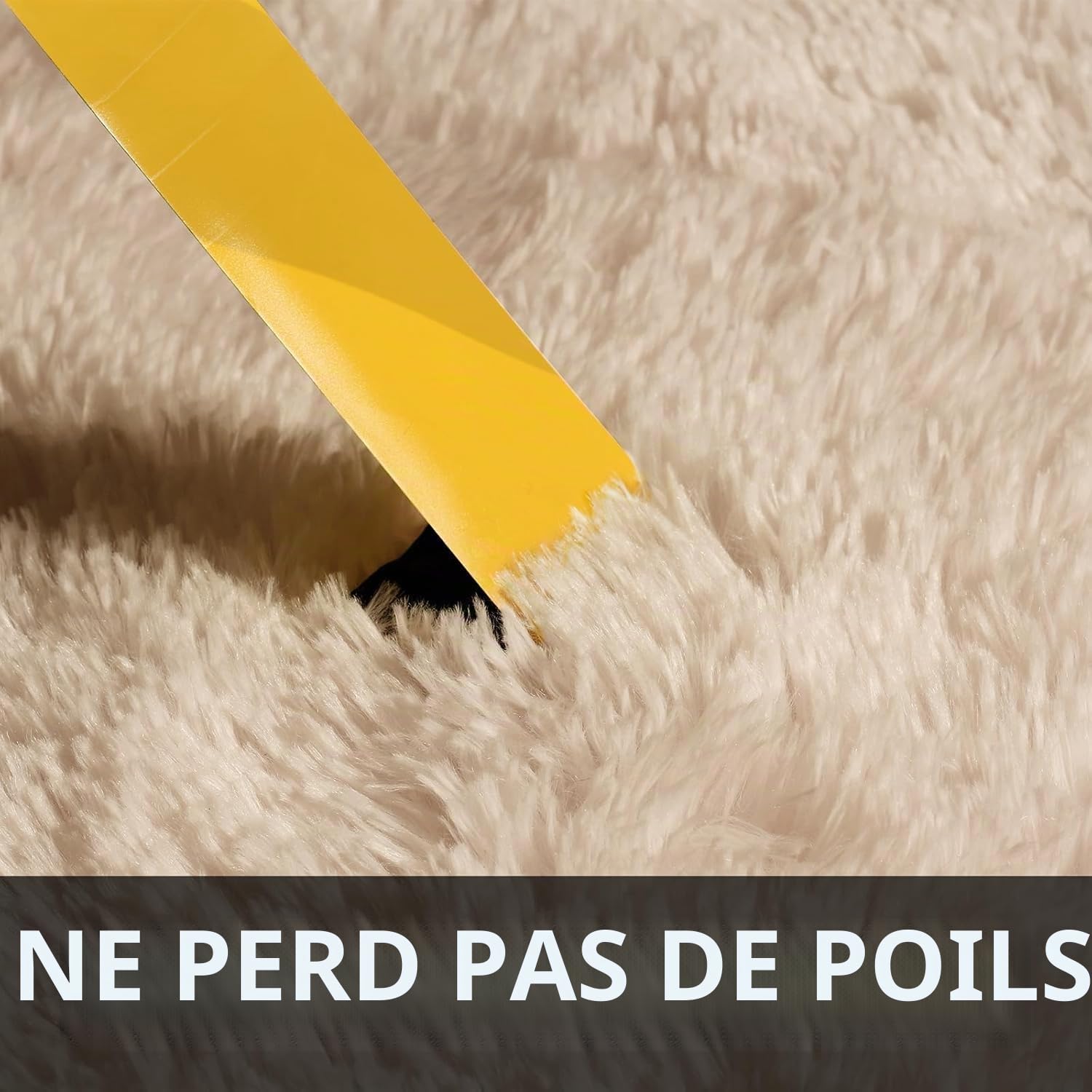 Sour Lemon Tapis de Salon Gris 80x160cm - Lavable, Antidérapant, Moelleux Shaggy pour Chambre à Coucher