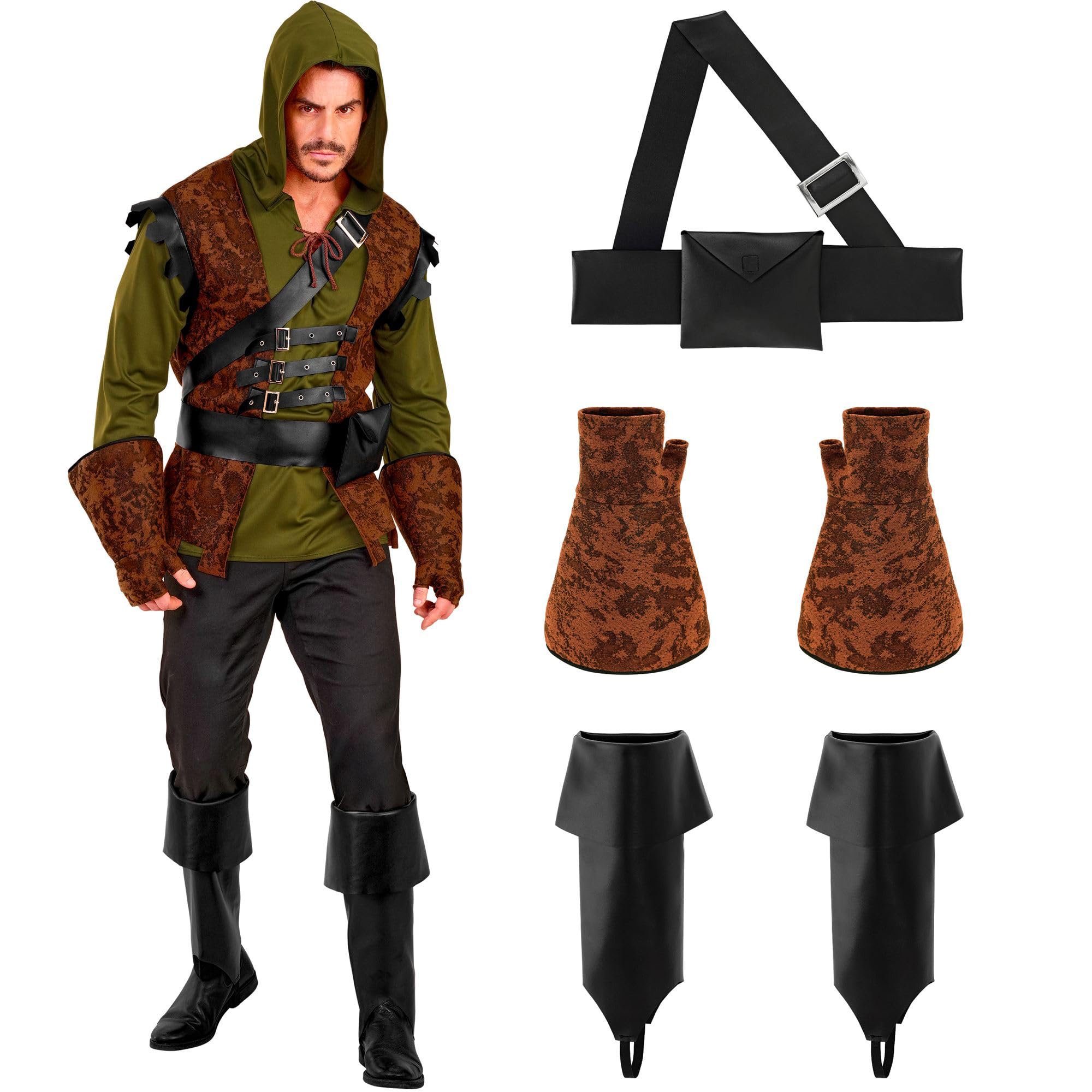 W WIDMANN MILANO Party Fashion - Robin of Sherwood Kostüm Set