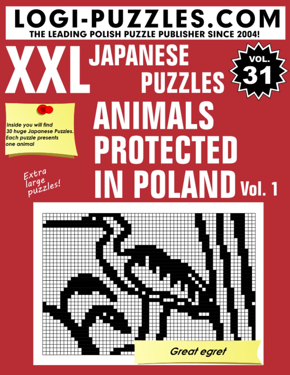 XXL Japanese Puzzles: Animals protected in Poland Vol. 1