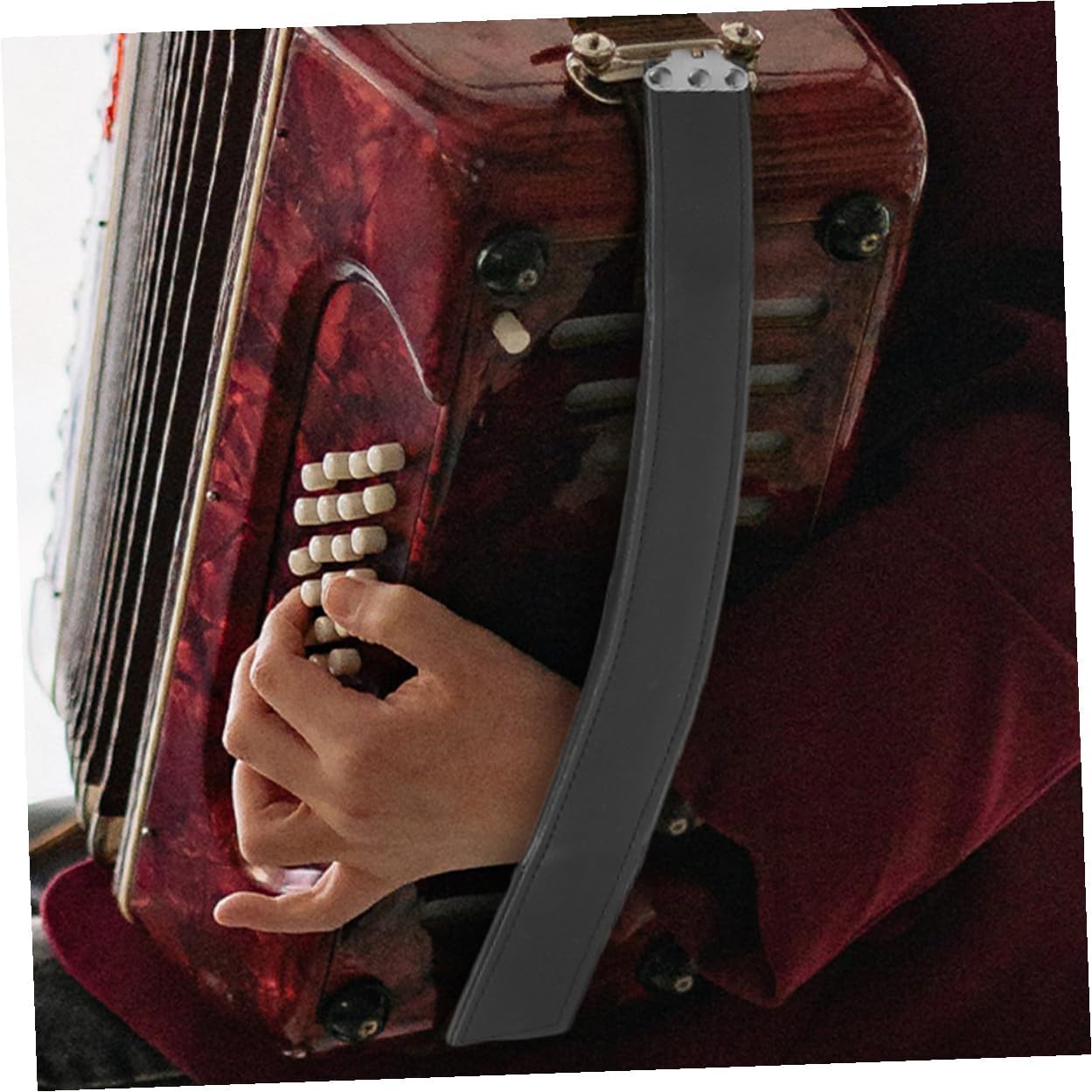 Cowhide Accordion Left Hand Strap Bass Accessory for Beginners