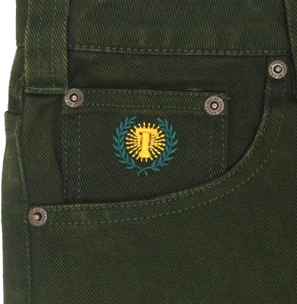 THEORIES JEANS セオリーズ パンツ ジーンズ PLAZA JEANS WASHED ARMY GREEN スケートボー