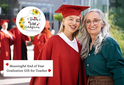 Miniatura 6 de WhatSign Regalos de agradecimiento para maestros para mujeres, recuerdos y pisapapeles de 4 pulgadas, enseñar amor inspirar fin de año, regalos para