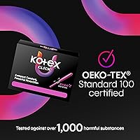 Vista 9 de U by Kotex Click - Tampones compactos, súper absorbencia, sin perfume, 45