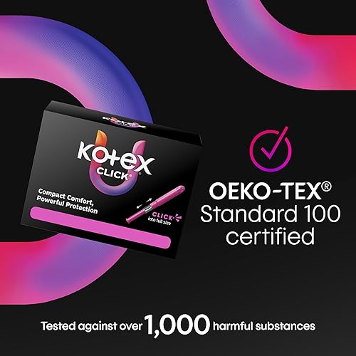 Miniatura 9 de U by Kotex Tampones Click Compact, absorción regular, sin perfume, 192 unidades (6 paquetes de 32) (el empaque puede variar)