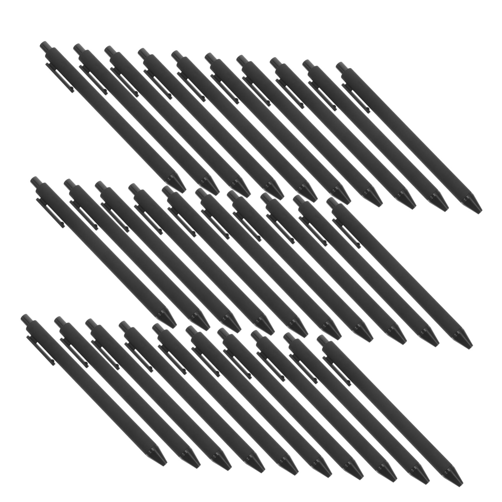 OSALADI 108 Bolígrafos De Gel Negros Retráctiles Para La Escuela Bolígrafos De Gel Negros Para Profesionales Escolares Retráctiles Bonitos Artículos De Oficina