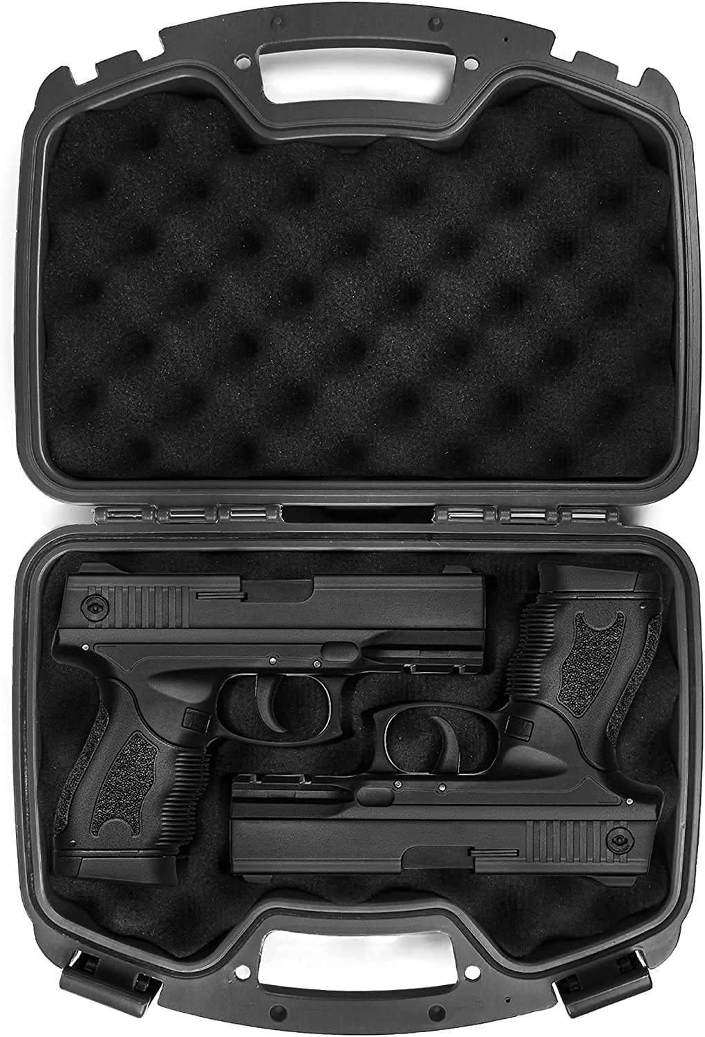 VicBre Custodia rigida per pistola con schiuma impermeabile e chiudibile a chiave