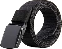 JASGOOD Breathable Nylon Tactical Military Belt for Men - Adjustable Nickel-Free Plastic Buckle, Comfortable Everyday Wear