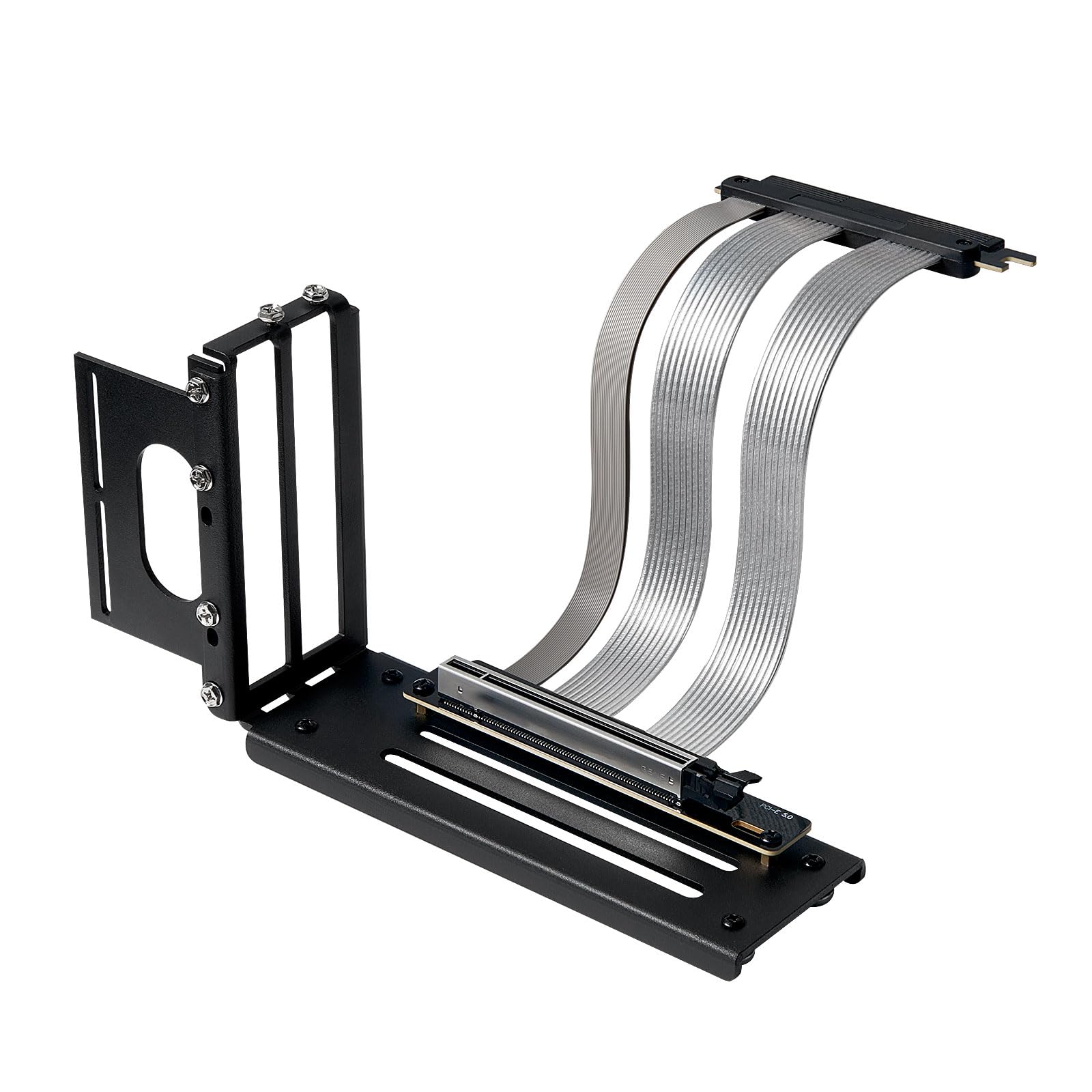 PCIE 5 0 Riser Cable with 3 Slots Vertical GPU Mount Bracket Kit Gen 5 GPU Graphics Card