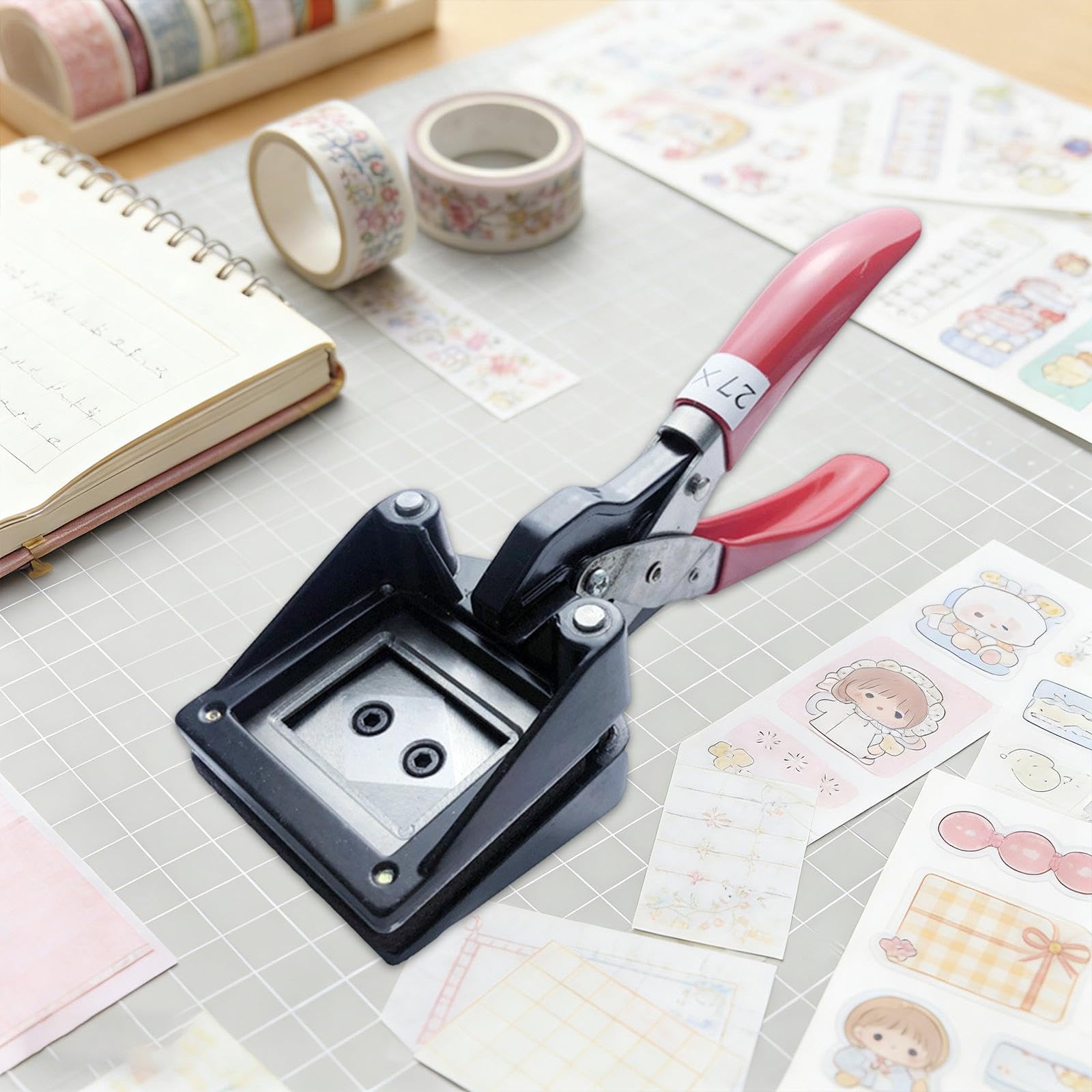 Cortadora de metal profesional 27×38 mm para tarjetas, oficina y manualidades