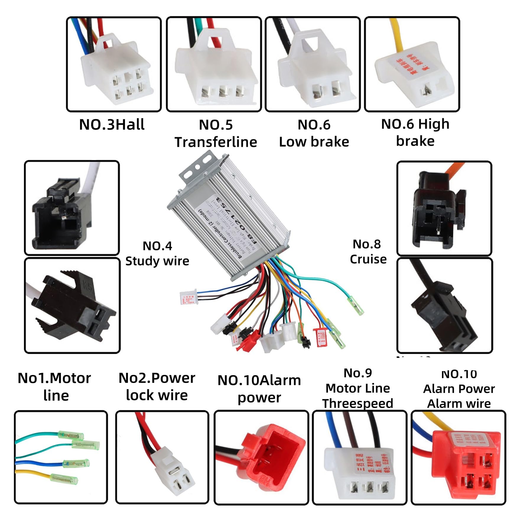 Amazon.com: WFLNHB 36-48V 350W E-Bike Brushless Motor Square Wave Controller DC Replacement for Electric Bicycle Scooter : Sports & Outdoors Amazon.com: WFLNHB 36-48V 350W E-Bike Brushless Motor Square Wave Controller DC Replacement for Electric Bicycle Scooter : Sports & Outdoors