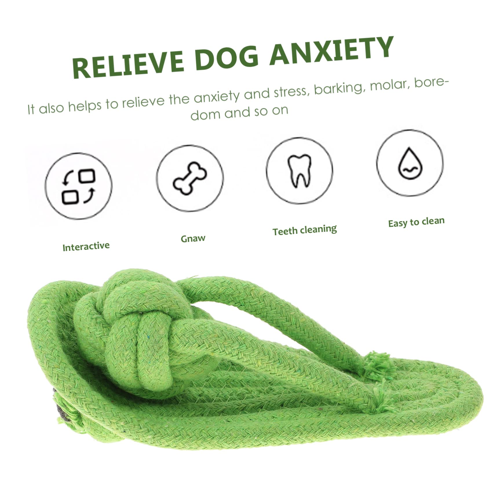 Veemoon Teething Toys for Puppy Teething Slippers Durable Rope Toys Soft Slippers Random Color