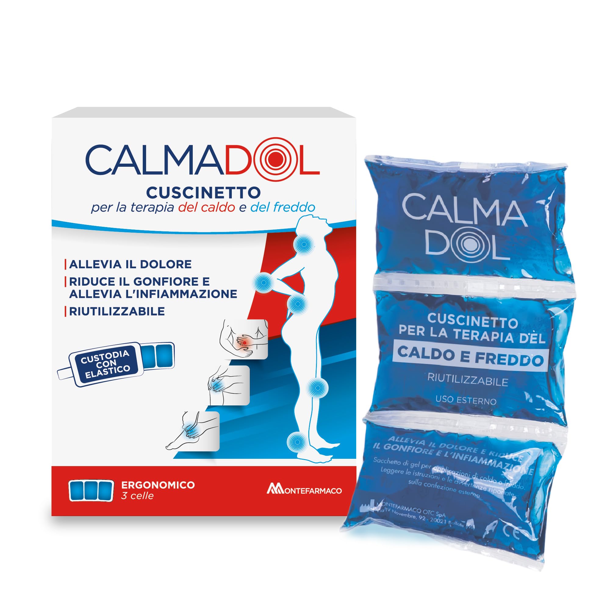 Calmadol Pain Cushion, Rheumatism, Bruises - Cryotherapy and Heat Therapy - Relieves Pain, Reduces Swelling and Inflammation (Reusable)