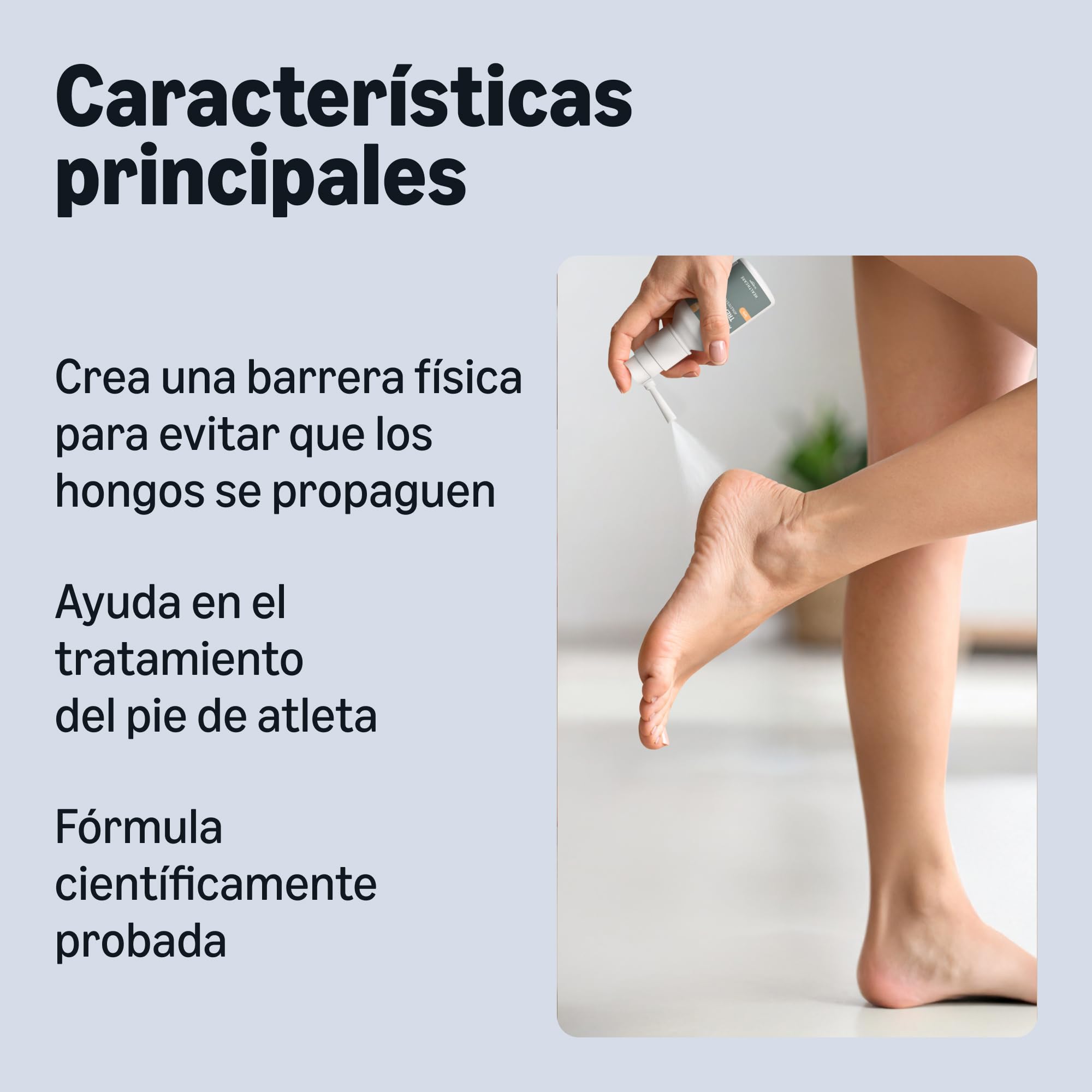 Amazon Basic Care Spray para el tratamiento del pie de atleta, 50ml