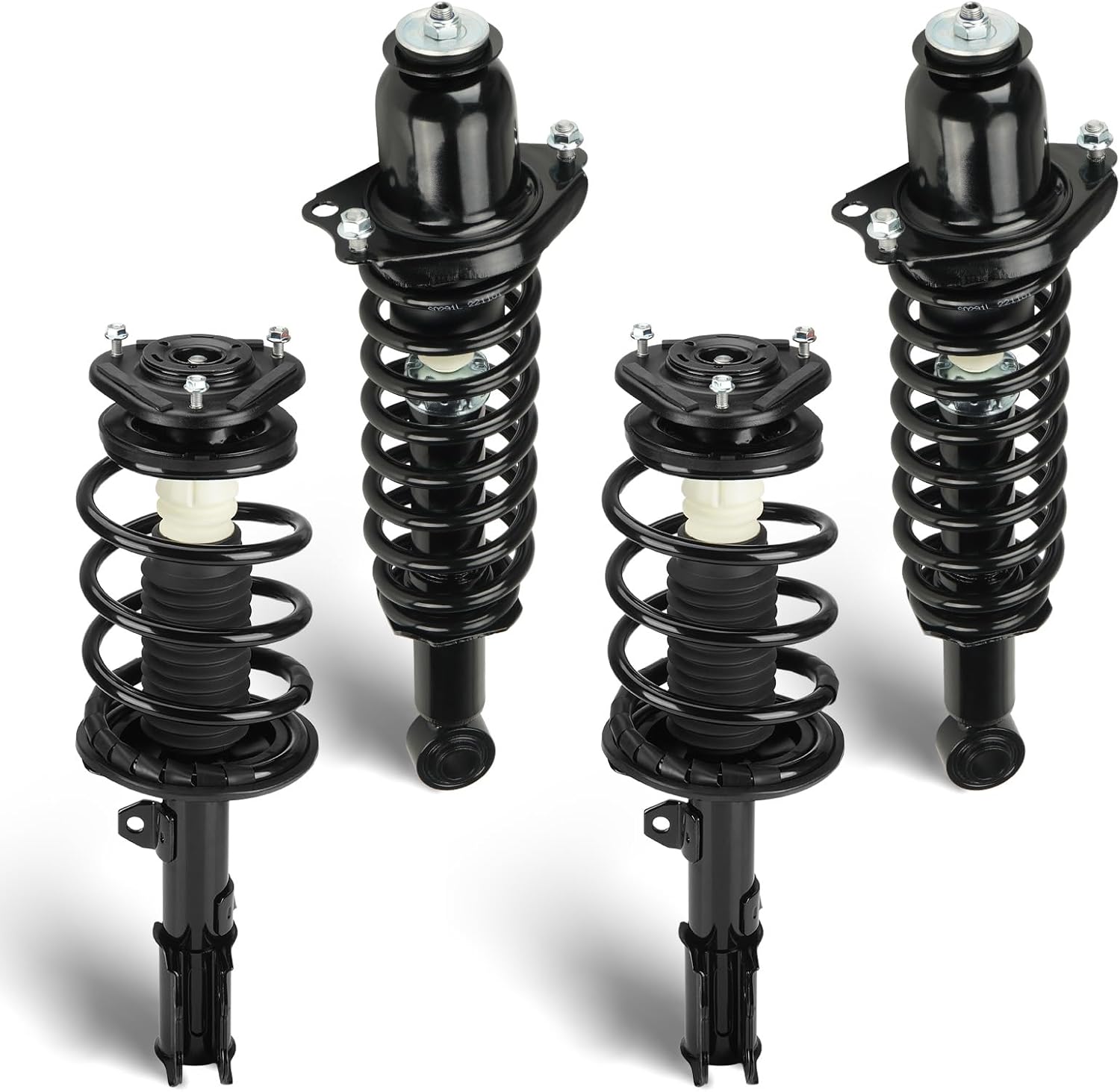 Front and Rear Complete Struts Assembly Shock Absorber w/Coil Spring Compatible with 2003-2008 Toyota Corolla, Replace for 172114 171373L 4Pcs