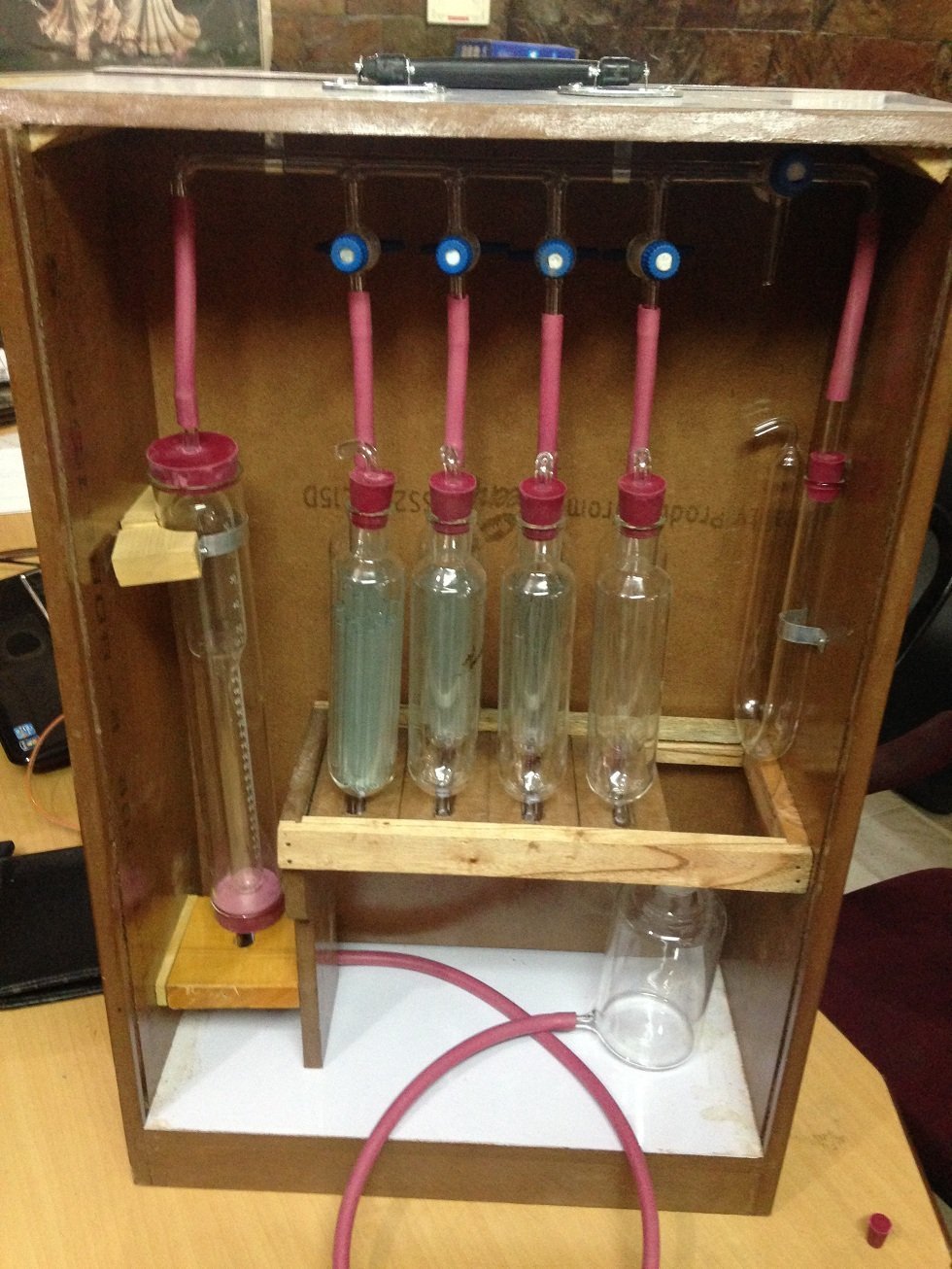 Mars International Orsat Gas Analysis Apparatus 4 Pipette With Teflon