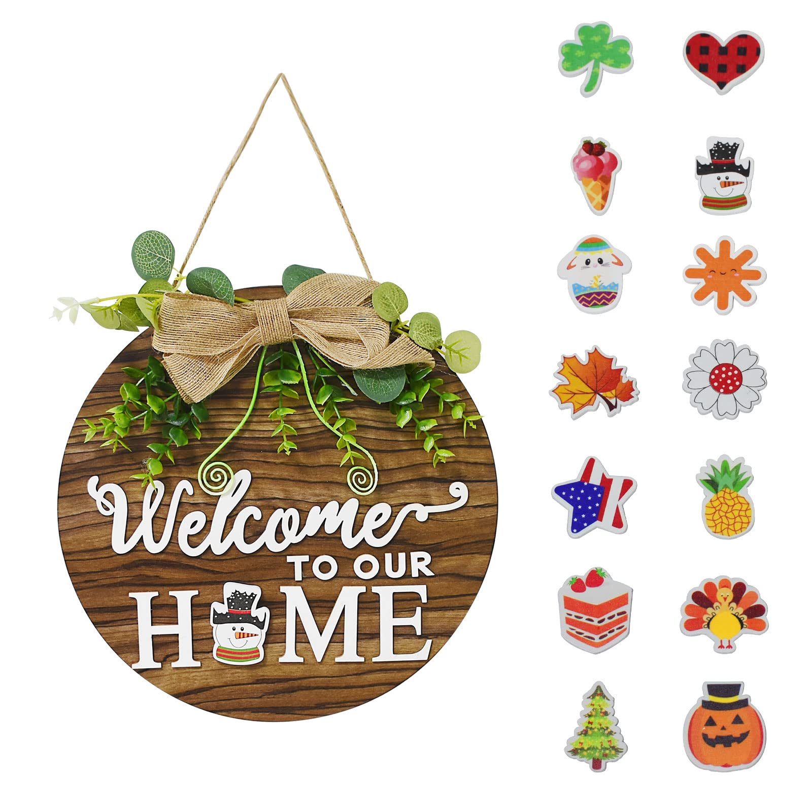 DIY Willkommensschild Haustür - Magnetisch & Austauschbar Für Alle Jahreszeiten