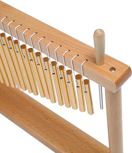 Miniatura 3 de Timbre de 20 notas con barra de mesa, timbre de viento, instrumento de percusión musical con mazo, dorado