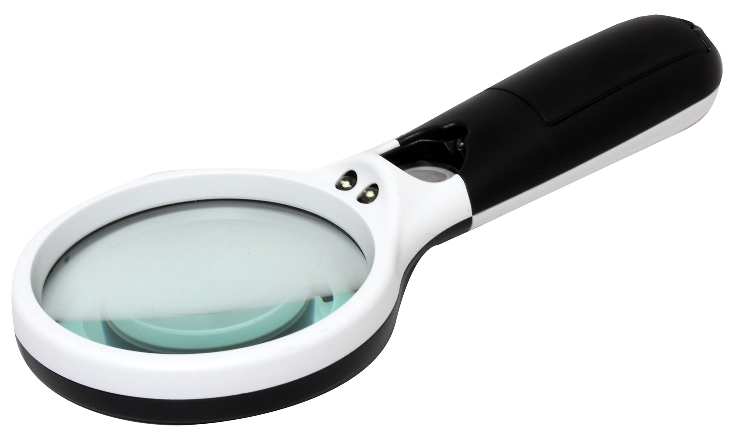 Royal Brands Magnified 3 X 45X 3 LED Light Handheld Magnifier Reading Magnifying Glass Lens Loupe Hobbyists Everyday Use