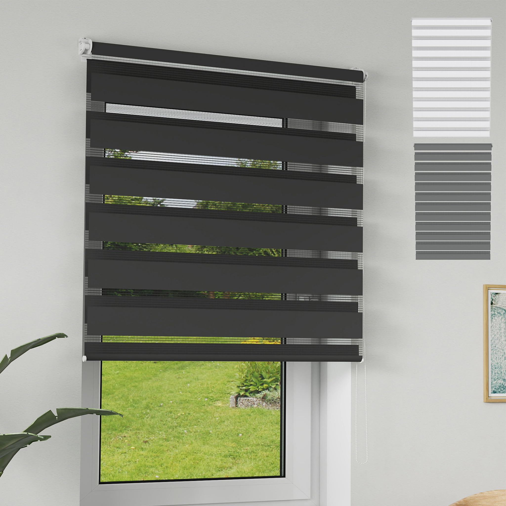 XMTECH Doppelrollo Klemmfix ohne Bohren