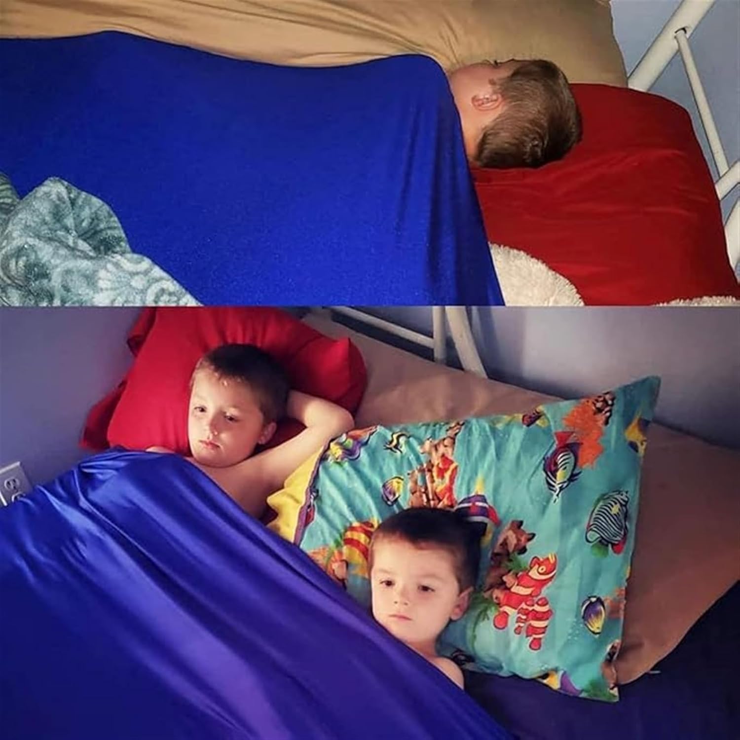 Body Sensory Bed Sheets for Kids & Adults with Sleep Struggles Soft Cozy Compression Snug Fit Sleep Sack Weighted Blankets to Help Children Calm Down(Gray,Twin 98x147cm/39x58in)