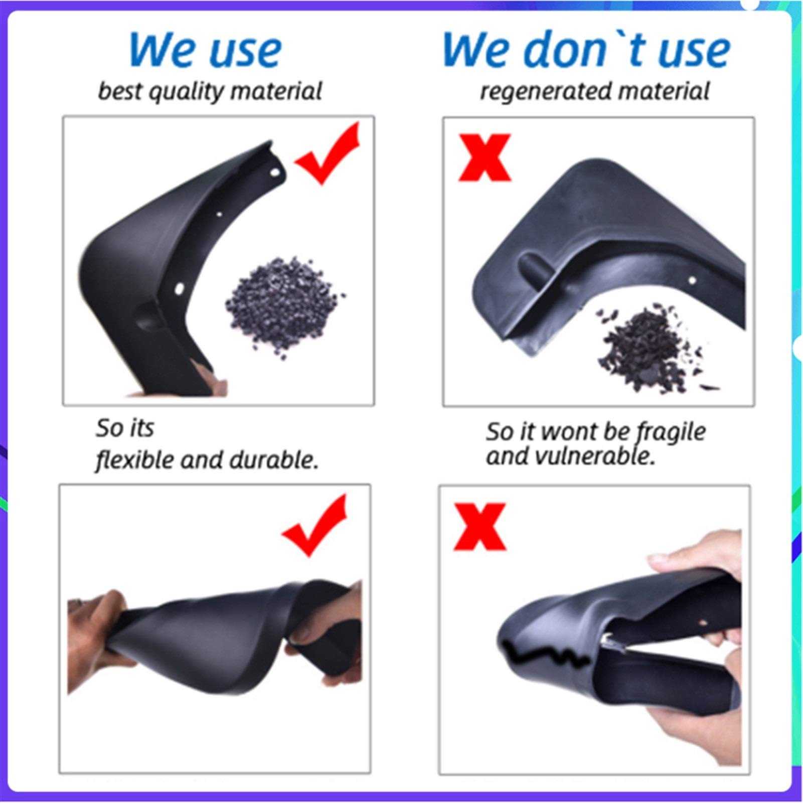 Garde-boue avant et arrière, for VW, MK2 7P, for Touareg, garde-boue 2011-2018