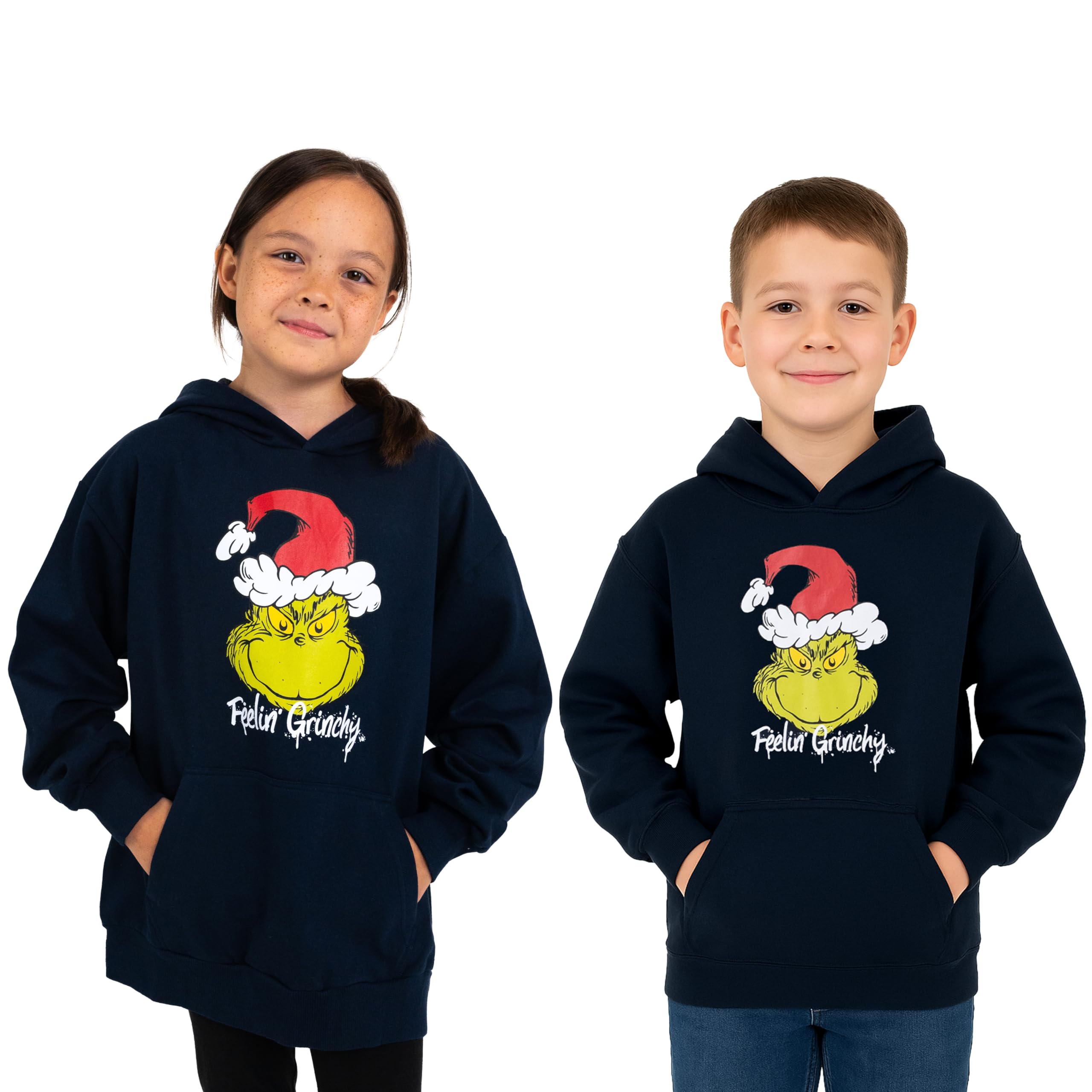 United Labels The Grinch Hoodie for Boys and Girls - Hoodie Children's Sweatshirt Pullover with Hood Blue, blue, 146-152