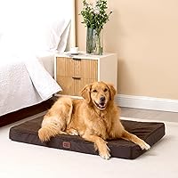Vista 7 de EHEYCIGA Camas ortopédicas XL para perros extra grandes con funda extraíble lavable, marrón, 44 x 32 pulgadas