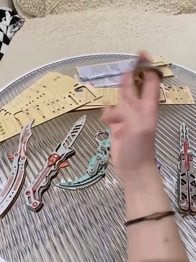 Amazon | Rokutan ナイフ 3D木製パズル 暇つぶし おもちゃ 脳トレ 子供