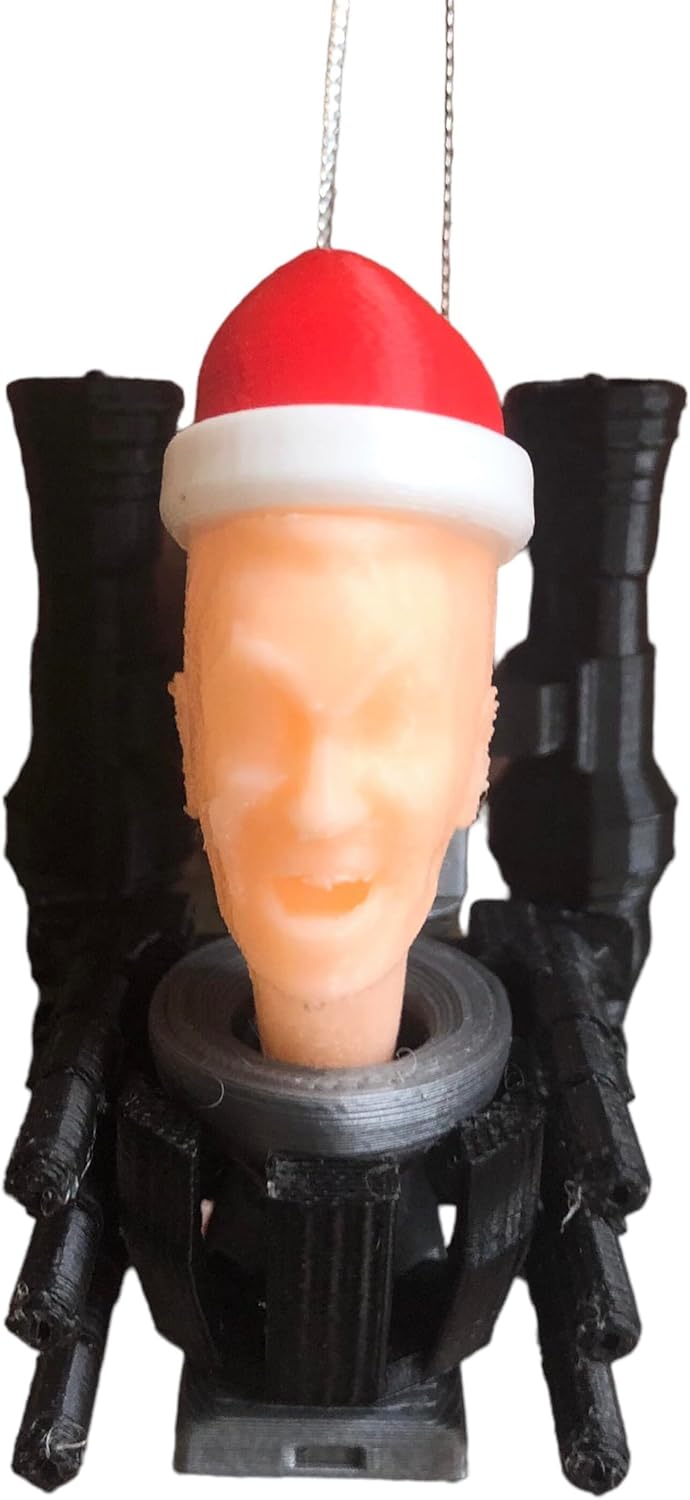 Funny Gift for Christmas Tree Decorations 3D GMan Skibidi