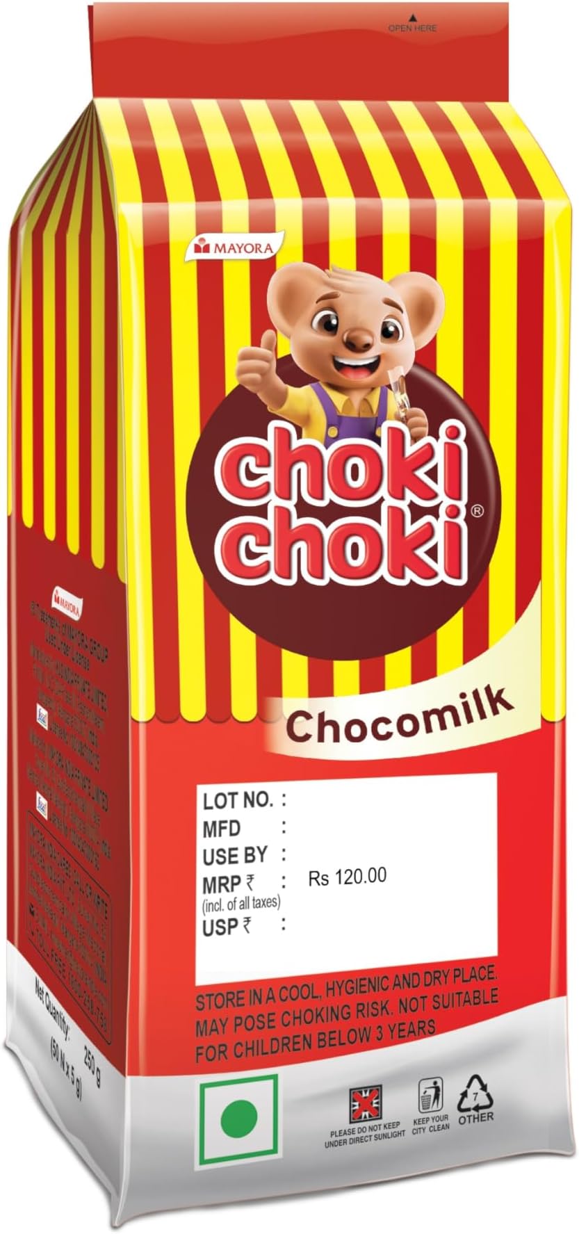 Choki Choki Chocomilk 225 gm Pouch
